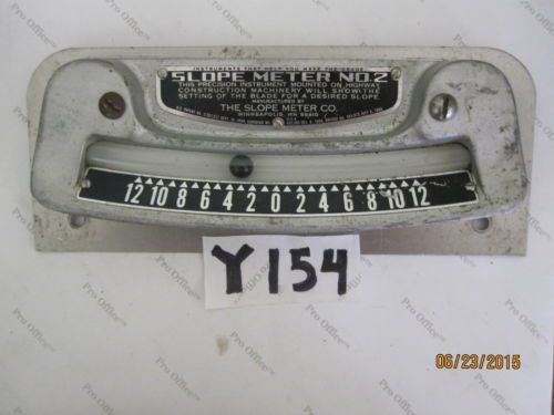 VINTAGE SLOPE METER NO. 2 HIGHWAY CONSTRUCTION MACHINERY