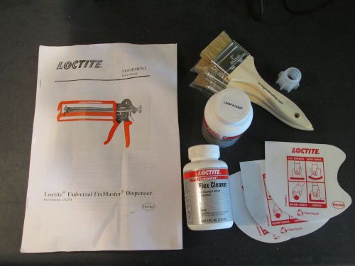 Loctite universal fixmaster epoxy two component dispenser and rubber repair kit for sale