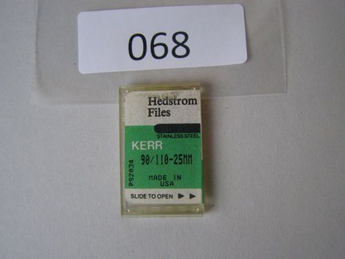Kerr 90/110- 25mm Hedstrom Files 6 pck Dental Instruments