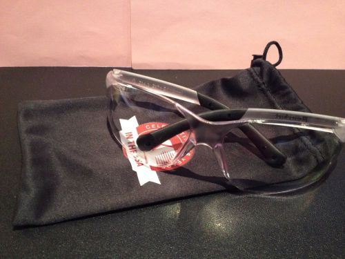 &#039;Bearkat Clear Anti Scratch Lens Clear Safety Glasses&#039;..w/case Brand NEW!