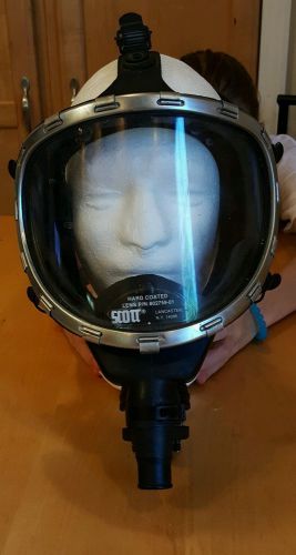 Scott aviator gas mask oxygen mask p/n 802759-01 euc hard coated lens for sale