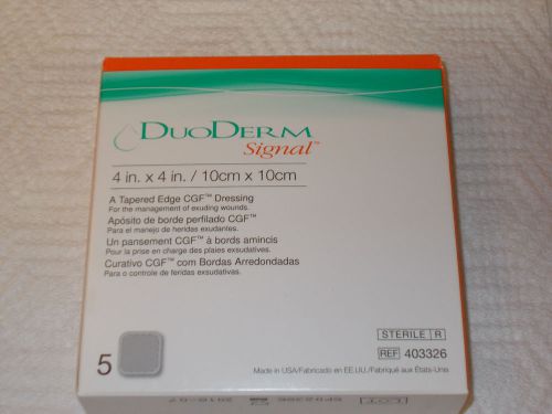 DuoDerm Signal Dressings by ConvaTec: 4&#034; x 4&#034; Square - 4 Boxes equals 20 Pads