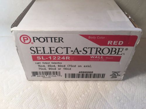 *nib**new* potter select-a-strobe sl-1224r fire alarm remote strobe for sale