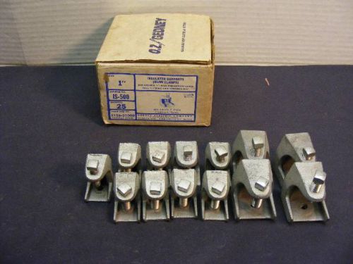 NEW MixedLOT OF 13 OZ Gedney IS-500 &amp; other sizes Insulator Supports Beam Clamps