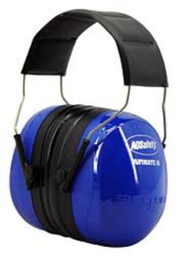 Peltor AO Safety 97010 Bullseye Ultimate 10 Hearing Protector Earmuff Blue NRR29