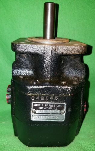 John S. Barnes G1244B1A101N00 2 STG 16 GPM  Woodsplitter Hydraulic Gear Pump