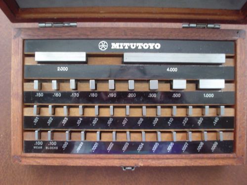 Mitutoyo gauge block set 516-914 for sale