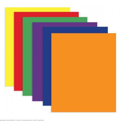 BAZIC Assorted Color 2 Pockets Portfolios 100Pcs 3144-100