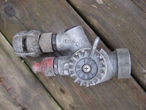 Fss (teems inc.) fire forester twin nozzle 1 1/2&#034; npsh for sale