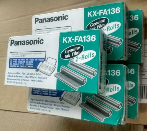 Panasonic KX-FA136 genuine ink film rolls replacement  2 pack X 5 -10 total