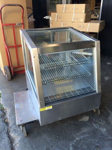 Delfield sdc-24 refrigerated countertop display merchandiser slant shelf for sale