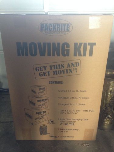 Packrite Moving Kit Boxes Tape Bubblewrap