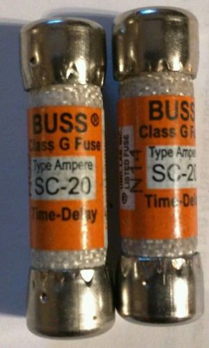 2 x Buss SC-20 amp fuse