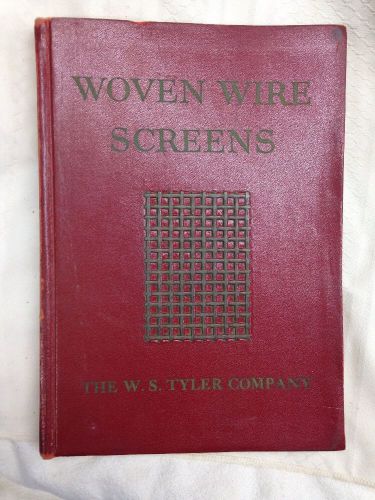 Woven Wire Screens by The W.S. Tyler Company Sales Booklet  (1954)