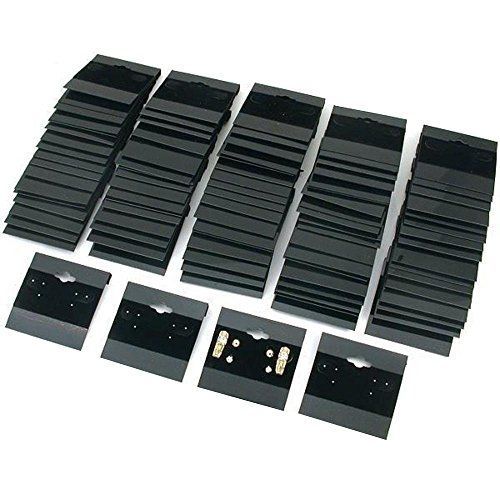 Super Z Outlet Black Velvet Plastic Display Cards for Earrings, Jewelry