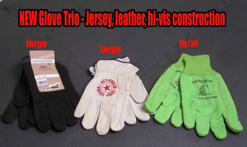 Work Gloves 3-PACK SPECIAL Size Large