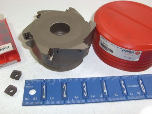 PALBIT 3&#034; HIGH FEED INDEXABLE FACE MILL WITH CARBIDE INSERTS4
