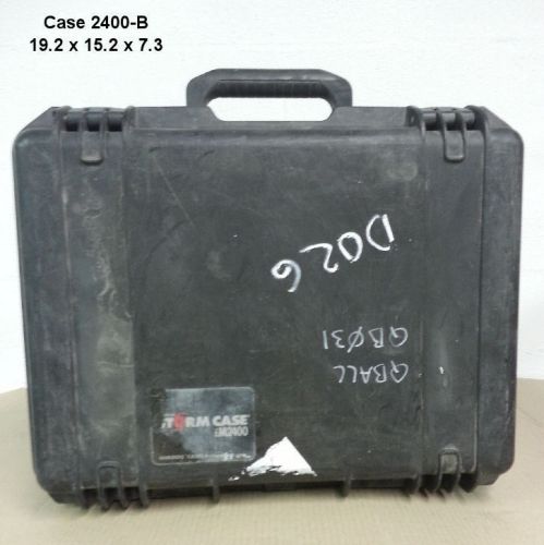 Pelican/storm case  #2400 - black - 19.2x15.2x7.3 for sale