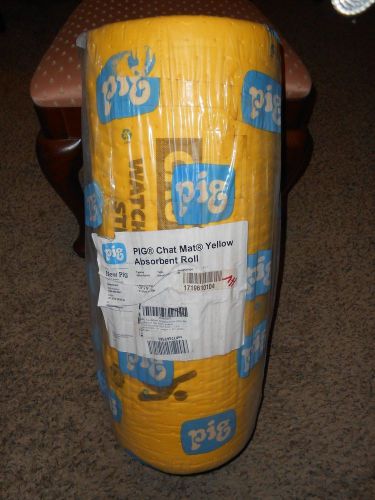 pig-CHAT MAT-YELLOW ABSORBENT ROLL, HEAVY WEIGHT, 13.5 ABSORBENCY, 75&#039; L X 24&#034;