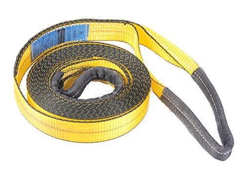2&#034;, 20&#039; Tow Strap with Reinforced Loops 10,000 LB Capacity