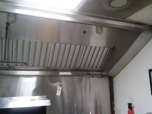 7 ft Low Profile hood with Exhaust Fan and Fire Suppression. FOOD TRUCK TRAILER
