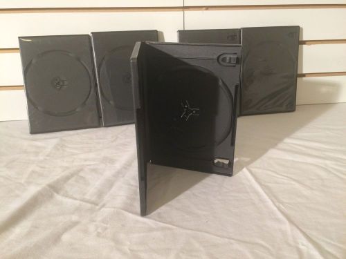 5 STANDARD Black Double DVD Cases (DVD00126)