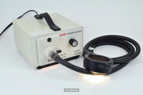 Fostec Microscope Fiber Optic Ring Light Illuminator w/ 6 foot EXTRA LONG FIBER