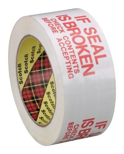 Scotch Printed Message IF SEAL IS BROKEN CHECK CONTENTS BEFORE ACCEPTING Box