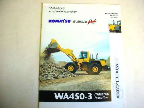 Komatsu WA450-3 Material Handler Wheel Loader Brochure