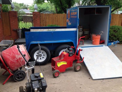 Curb Machine and trailer, Honda Engine, Cement mixer etc.