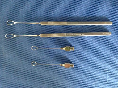 (Lot of 4) Storz E0664 (2X) &amp; E631 (2X) Ophthalmic Instruments