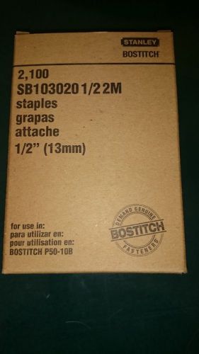2100 Stanley Bostitch SB103020 1/2&#039; Galvanized Staples For P50-10B Gun