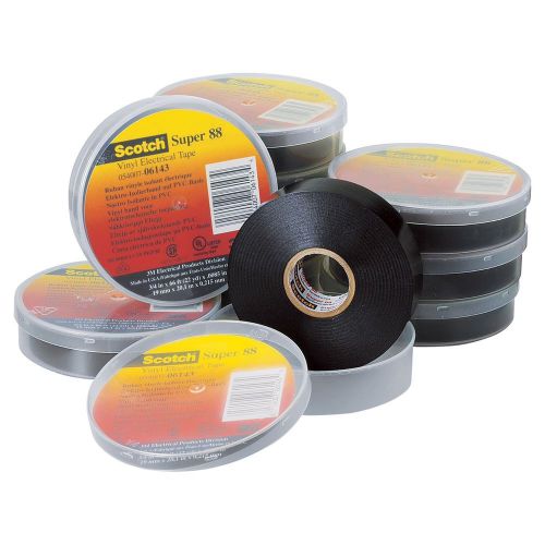 3m scotch  vinyl electrical tape super-88, 3/4 in x 66 ft (30 rolls ) : 22 yd for sale