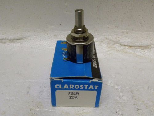 1 Clarostat 73JA 20K New in Box Precision Potentiometer