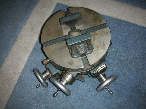 SEARS CRAFTSMAN 8 INCH CROSSLIDE ROTARY TABLE+CLAMP VISE JAWS SUPER CLEAN ATLAS