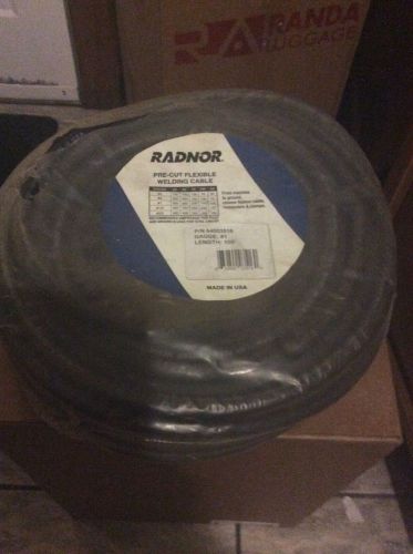 Radnor Pre-Cut Flexible Welding Cable 1/10 100 Feet 1 Gauge 64003516 Brand New