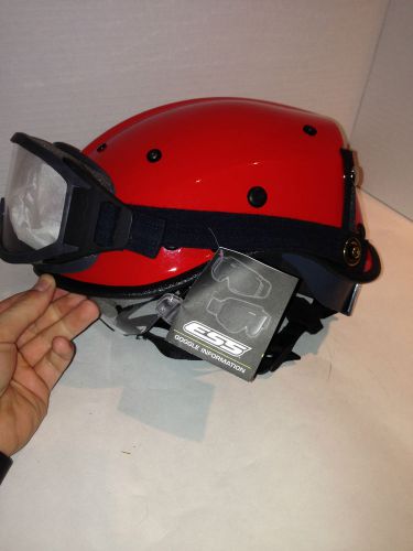 Pacific helmets r6nv dominator rescue safety helmet red ansi z89.1-2014 bonus! for sale