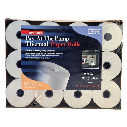 Pay-At-The Pump Thermal Paper Rolls - 12 ct.