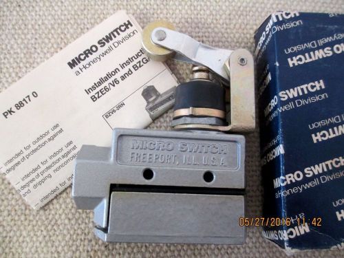 Honeywell Micro Switch BZE6-2RN2 Roller Style Snap Limit Switch - New Old Stock
