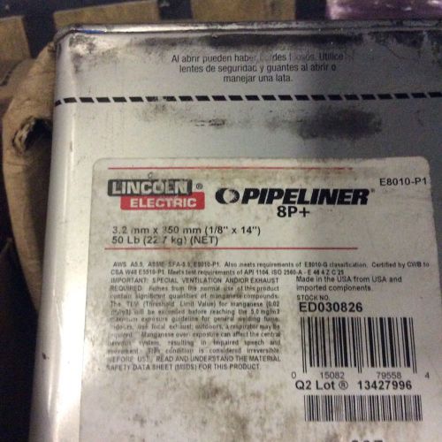 Lincoln Pipeliner 8pt 8010-p1 1/8 X 14 50#