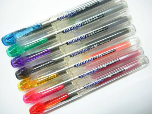 (7 Colors Set) Platinum Preppy PPQ-200 Stainless 0.3mm Fine nib Fountain Pen