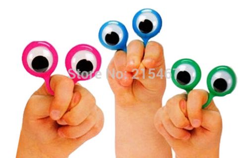 12 pc Finger Eyes Puppets googily kids Pinata Filler Lucky Prize Birthday Party