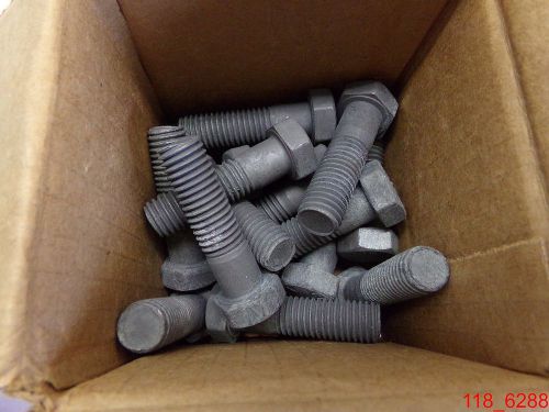 Qty=15 5/8-11 x 2-1/4 hex head cap screws grade 5 plain steel bolts for sale