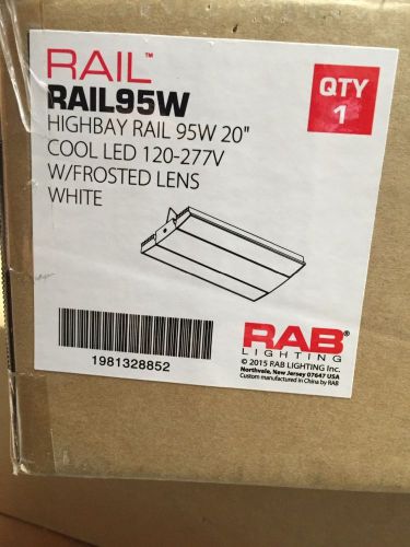 RAB RAIL 95w LED HIGH BAY 25 on stock.