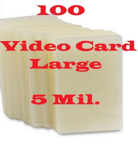 (100) 4-1/4 x 6-1/4 Laminating Pouches Sheets Photo Video Card, 5ml