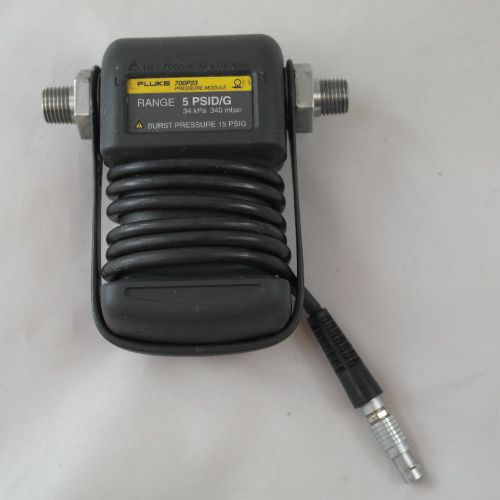 Fluke 700 p23 pressure module, 5 psid/g, 15 psig burst pressure, very good for sale