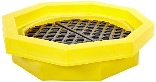 Ultratech 1046 polyethylene ultra-drum tray with grate, 21.1 gallon capacity, for sale