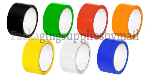 Colored carton sealing packing tape box shipping 3&#034; x 55 yds 2 mil rolls for sale