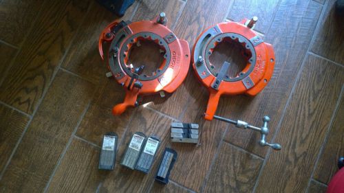 Ridgid LOT 725 and 714 Die heads WITH dies. Groover and Threader 2 1/2 ~ 4&#034;