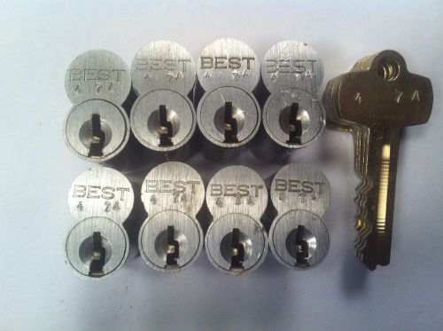 8-Best Lock H keyway 6 pin cores keyed